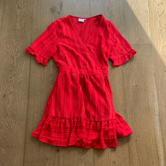 Princess Polly Dresses & Skirts - Textured wrap dress